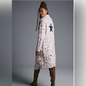 Anthropologie Pilcro Star Cardigan Sweater size XS
